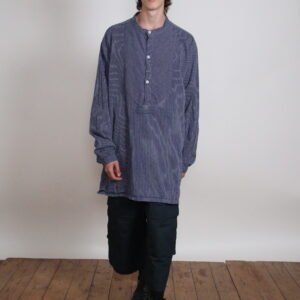 Fisherman worker Stripe shirt - Blue