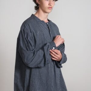 Fisherman worker Stripe shirt - Navy